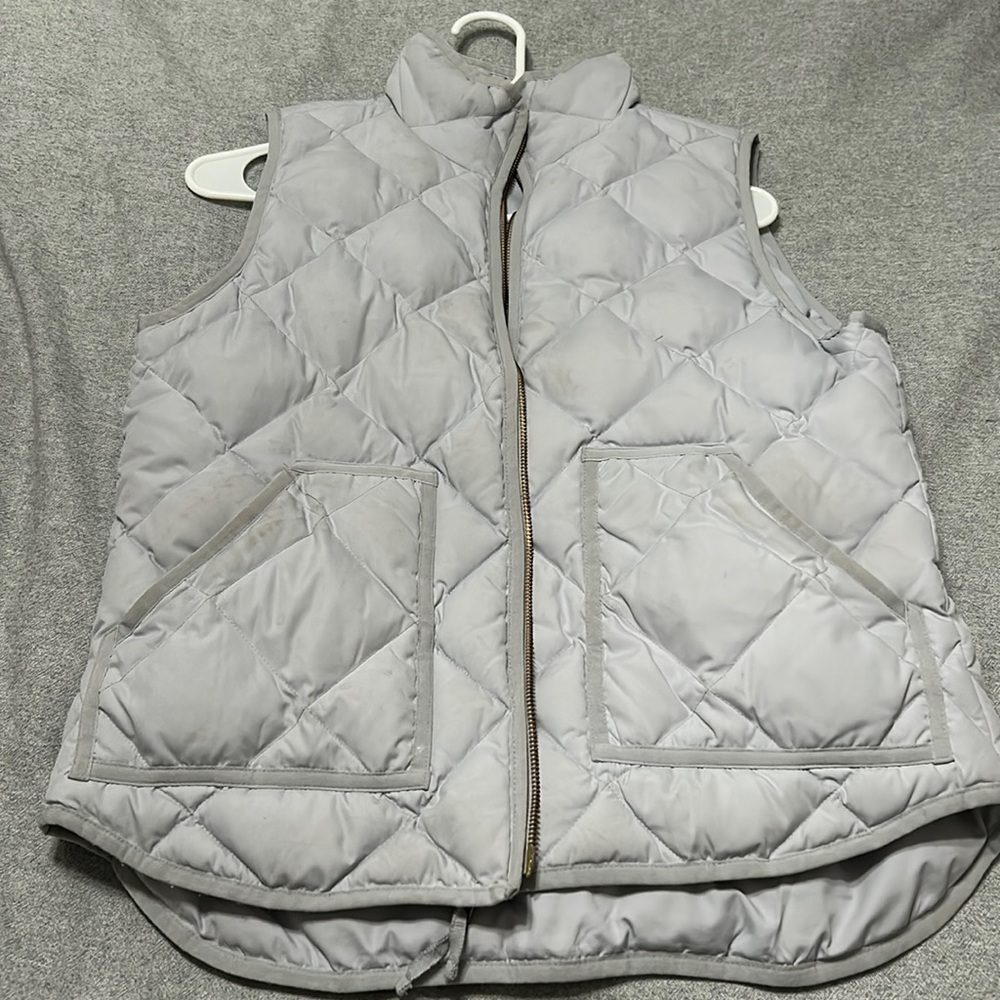 J. Crew light blue puffer vest